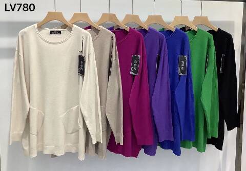 Sweter damskie LV780 Mix kolor L-3XL 1